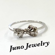 Natural K Gold Diamond Ring South African Bow Series Tail White 14K K585