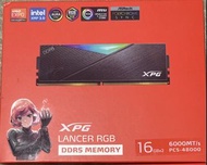 XPG Lancer RGB DDR5 16GB 6000MHz 記憶體