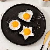 Top Set of 4 Fried Egg Pancake Ring Omelette Fried Egg Ring Stainless Steel Egg Mold