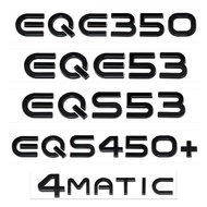 Black Silver Trunk Letters for Mercedes Benz New Energy EQA260 EQB300 EQC350 EQS450+ EQE350 EQE53 EQ