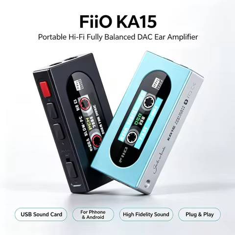 FiiO KA15 Portable HiFi Fever Fully Balanced Decoding Ear Amplifier Small Tail Android iPhone Sound