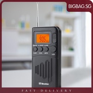 [bigbag.sg] AM FM Stereo LCD Display Portable Radio Receiver AM FM Radio Small Digital Radio