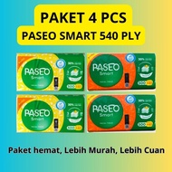 Paseo Package 4pcs Smart Tissue 540ply (500+40) 3ply facial Tissue facial Tissue