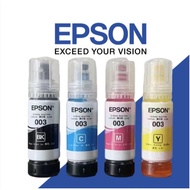 100% Original Epson 003 Ink 65ml Genuine Refill Ink L3210/L1110/L3110/L3120 Printer no box BK/C/M/Y