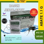 🦟 BASF ABATE 1.1G (1 Box / 10 Sachets) - Ubat Jentik-Jentik Nyamuk Aedes Original | Racun Serangga K