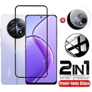 2in1 Tempered Glass Film For Realme 12 12+ 12x 5G 4G 2024 Screen Protector Soft HD Camera Lens Film 