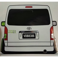 Toyota Hiace 25 Van Sticker