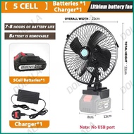 【Malaysia stock】power inventer+camping fan (8 inch) Outdoor setPure Sine Wave Inverter 21V/48V DC to