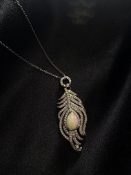 餘韻 。歐泊 項鏈 歐泊吊墜 歐泊項鏈 Opal 水歐泊 蛋白石  項鏈