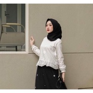 Lace blouse by edmee outfit