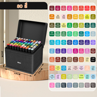 Mizoo ปากกามาร์คเกอร์อะคริลิค 2 หัว 30/60/80/100/120/168สี Acrylic Marker Pen ปากกาเมจิก ปากกาวาดภาพ