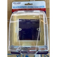 INDOOR & OUTDOOR WEATHERPROOF SWITCH SOCKET COVER FOR 13A / 15A SOCKET OR DOOR BELL SWITCHES }