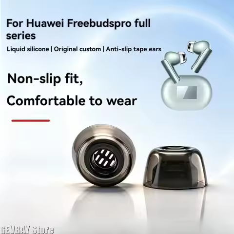 Liquid Silicone Ear Tips for Huawei Freebuds Pro 5/Pro 4/Pro 3/Pro 2 in Ear Anti Slip Silicone Filte