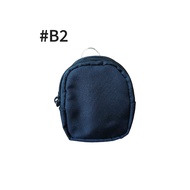 BAGSTETHIC B2 Double Zipper Black Coinpurse Pouch With Keyring&Belt Unisex Coin Pouch Coin Purse
