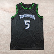 Heat Pressed American Style Jersey Timberwolves6Edward's EDWARDS HOTPRESS basketballjersey