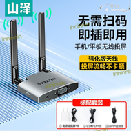 【全館免運】山澤無線投屏器手機連電視2024新款4k同屏hdmi連接轉接電腦投影儀
