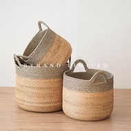Byhand Limited Rattan BASKET/Rattan Aesthetic Laundry Home Decor/MOSE BASKET L