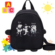 Kindergarten children's study bag with fundamental papper miss circle motif