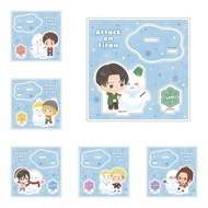 Levi Ackerman Stand Anime KeyChain ‌Hange Zoe Erwin Smith Men Key Chain for Women Cartoon Cosplay Ac