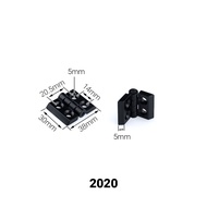 【Swift Pulse】 2Pcs 2020 3030 4040 4545 Zinc Alloy Hinge for Aluminum Profile Extrusion