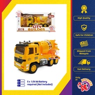 Sand Cement Truck Radio 20cm Remote Control Battery Operated Vehicle RC Car Toys For Boys Permainan Kawalan Jauh MYTOYS
