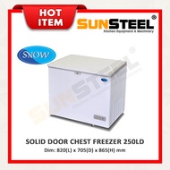 【SUNSTEEL】Snow Solid Door Chest Freezer 32" (Lifting Door) LY250LD