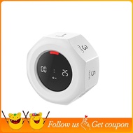 Multi-Hexagon Cube Timer 90-Minute Sensor Digital Timer with LED Screen 7 Set Time Management Tools 