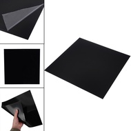 bbyes 1pc New 300*300*0.5mm Black ABS Plastic Sheet Flexible Smooth Back High Quality