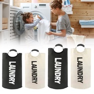 【Ilisland】1Pcs Dirty Clothes Dirty Fabric Storage Basket 82/90L Foldable Large Size Dirty Cloth Stor