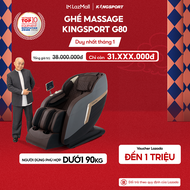 Miễn phí lắp đặt | Ghế massage KINGSPORT G80 cao cấp con lăn 3D với 12 bài tập công nghệ lọc khí Ion