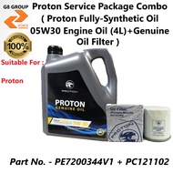 Proton Service Package Combo ( Fully Synthetic Oil 05W30 Engine Oil (4L)+ Oil Filter ) (PE72002344V2