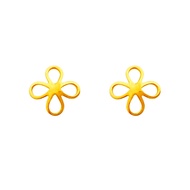 Top Cash Jewellery 999 Gold 4 Leaf Clover Earring [ED003]