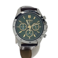 SEIKO mens watches Wrist Watch analogues leather GRN BRW 8T63-00D0 Direct from Japan Secondhand