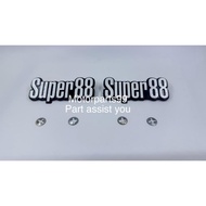 Y88 SUPER88 WINDSHIELD LEGSHIELD LOGO EMBLEM YAMAHA