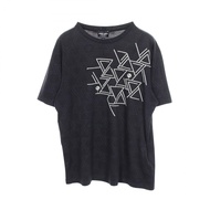 【二手】GIORGIO ARMANI·阿瑪尼短袖T卹，幾何刺繡，純棉，男士，全新未使用