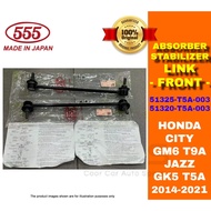100% Original 555 (Made in Japan) Absorber Stabilizer Link Front CITY GM6 T9A JAZZ GK5 T5A 51325-T5A