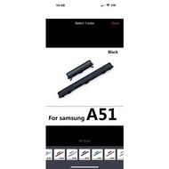 Plastic volume power button for samsung a51/a71 black
