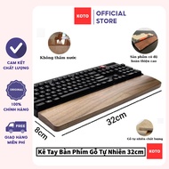 Keyboard armrest, Layout 65% 32cm, KOTO Store, With anti-slip feet Natural wooden keyboard armrest f