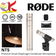 RODE NT5 / NT5 MATCHED PAIR PREMIUM SMALL-DIAPHRAGM CONDENSER MICROPHONE WITH CARDIOID POLAR PATTERN