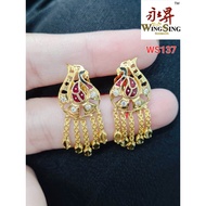 Wing Sing 916 Gold Earrings / Subang Indian Design  Emas 916 (WS137)