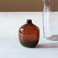 【LSA】VESSEL窄口花瓶H18cm-琥珀色