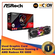 ASRock AMD Radeon RX 6800 Phantom Gaming D GDDR6 16G OC Graphic Card (Used/Refurbished)