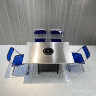 Table Hot Pot Dining Table Acrylic Style Industrial Red Restaurant Bottom Box Style Online Hot Pot R