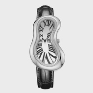 2025 ใหม่นาฬิการูปไม่สม่ําเสมอ Melting Twisted Shape Y2K แฟชั่น Retro Niche นาฬิกาผู้ชายสไตล์ INS นา