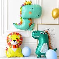 Cute Crown Dinosaur / Silly Dinosaur / Backpack Dinosaur Aluminum Foil Balloon Birthday Party Theme 