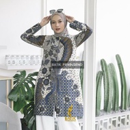 KATUN KEMEJA Respati Women'S Batik Prabuseno Top, Contemporary Tunic, Can Be Outer, Cotton Material,