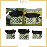 [Perfk] Portable Chess Set, Foldable Chess Game Set, Board Games, Deluxe Chess Set