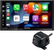 KENWOOD DMX709S eXcelon 6.95-Inch Capacitive Touch Screen, Car Stereo, CarPlay and Android Auto, Bluetooth, AM/FM Radio, SiriusXM Plus CMOS-230 Rearview Camera