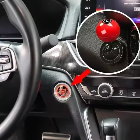Car One-Touch Start Button Rocker Lever Engine Start Stop Button Accessories For Mercedes Benz AMG W