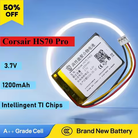Brand New 1000mAh Wireless Headphone Battery for Corsair HS70 HS75 XB HS70 Pro
